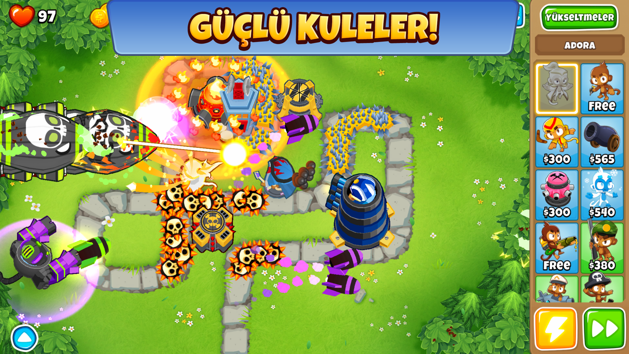 Yoğun Anlar Binlerce Balon Ekranda